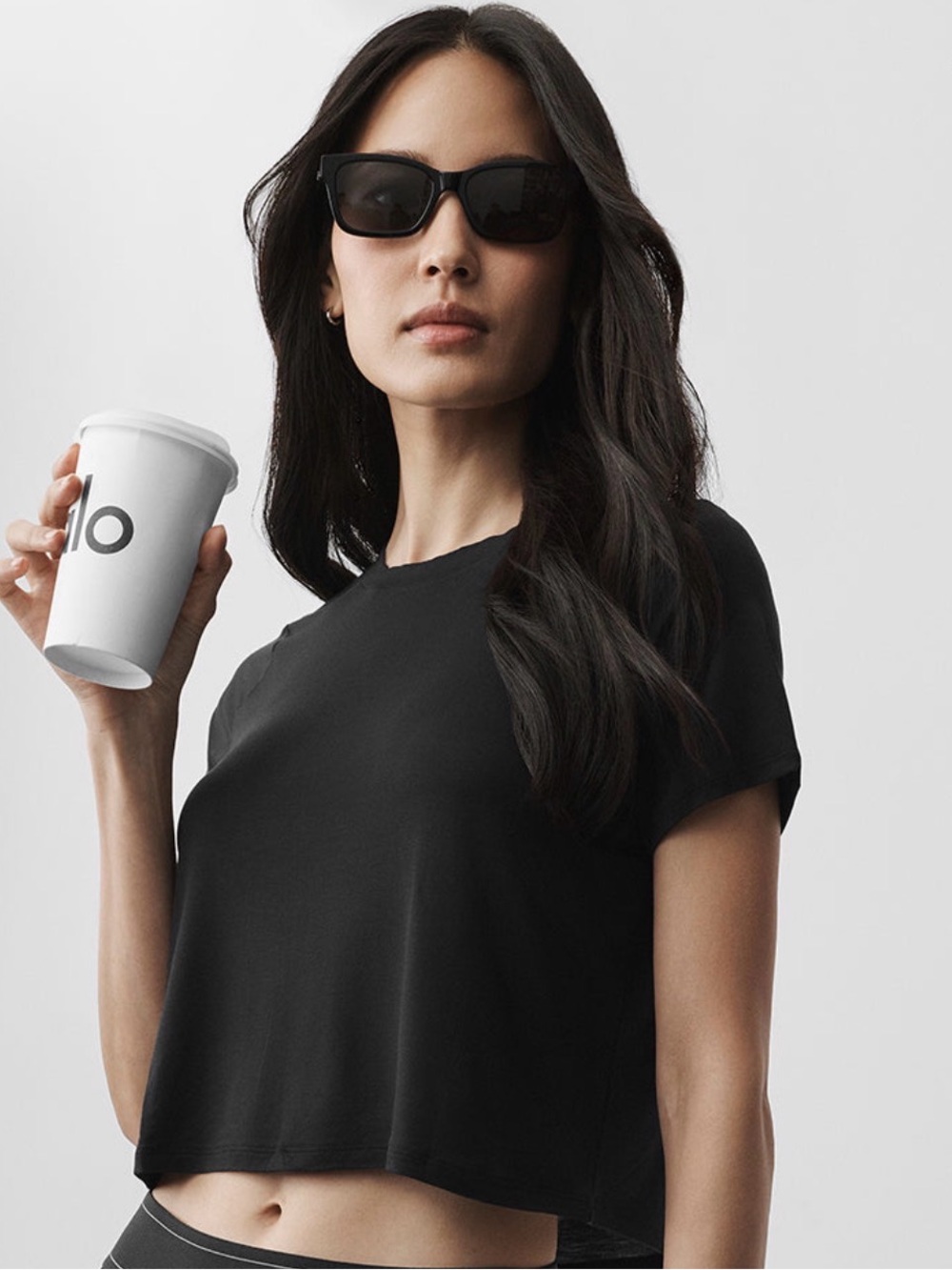 Alo Yoga Cropped all day short sleeve